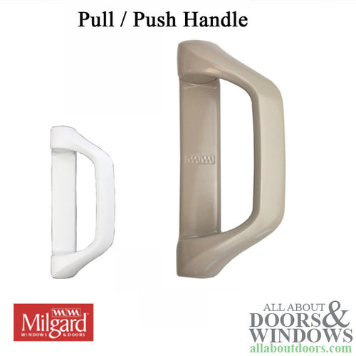 Milgard Interior Pull / Push Handle for sliding patio doors - Choose Color - Milgard Interior Pull / Push Handle for sliding patio doors - Choose Color