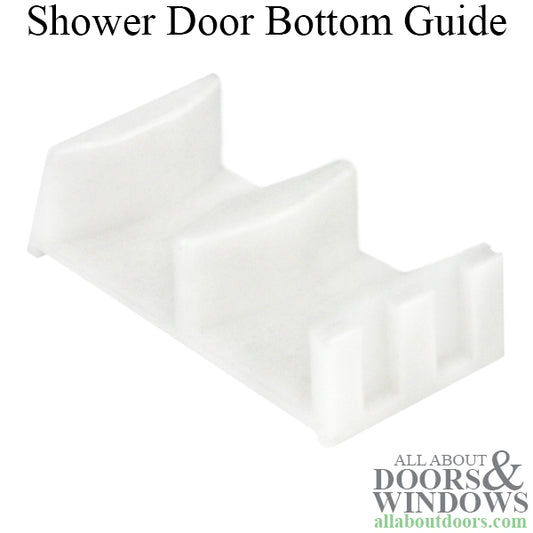 Bottom Guide, 5/8 Opening - Nylon - Shower Door- 2 Pack