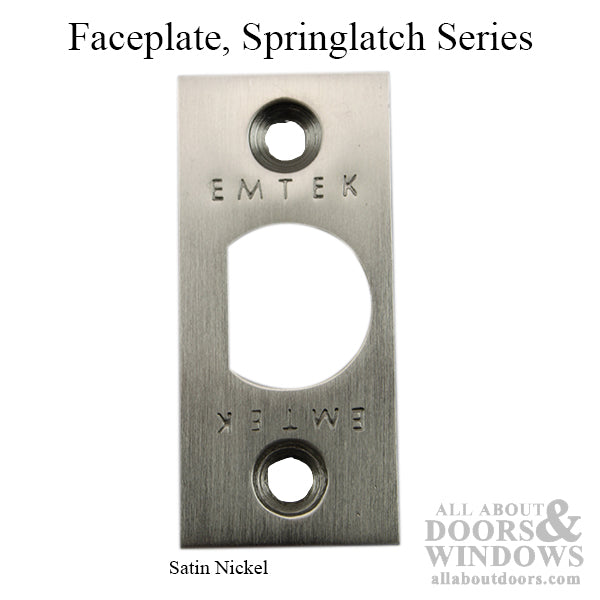 Springlatch Faceplate with Square Corner - SN - Springlatch Faceplate with Square Corner - SN