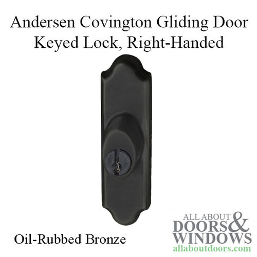 Andersen Gliding Door Keyed Lock, Covington - RH, Oil-Rubbed Bronze - Andersen Gliding Door Keyed Lock, Covington - RH, Oil-Rubbed Bronze