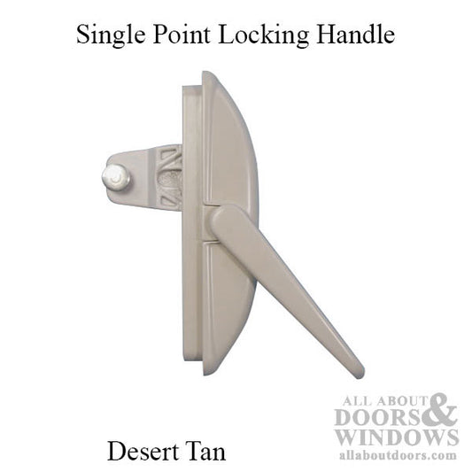 Single Point Locking Handle, Bend Straight Pin, 33mm, Non-Handed - Desert Tan