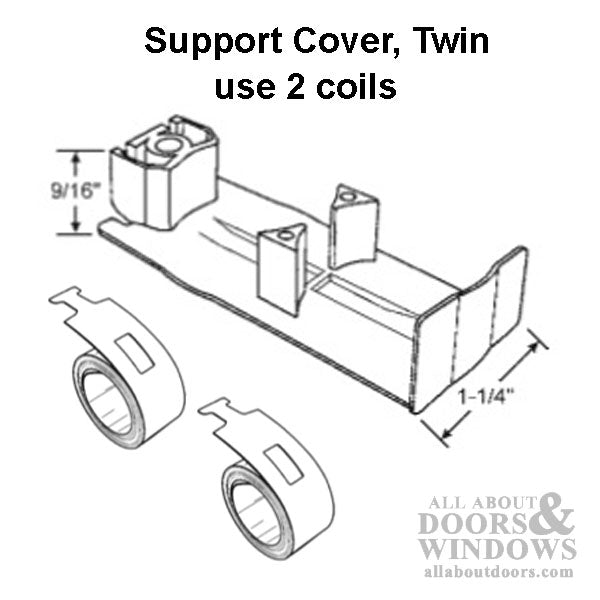 Support Cover, Dual Coil Spring, 1-1/4 pocket - White - Support Cover, Dual Coil Spring, 1-1/4 pocket - White