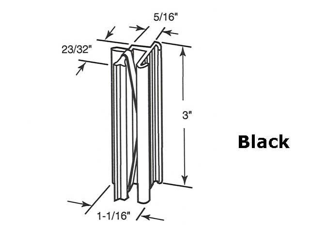 Latch and Pull - Vinyl and Aluminum Sash Hardware, Plastic - Black - Latch and Pull - Vinyl and Aluminum Sash Hardware, Plastic - Black