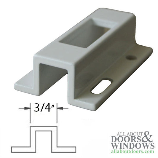 Strike Plate Keeper for Sliding Patio Doors 3/4" x 3/4"