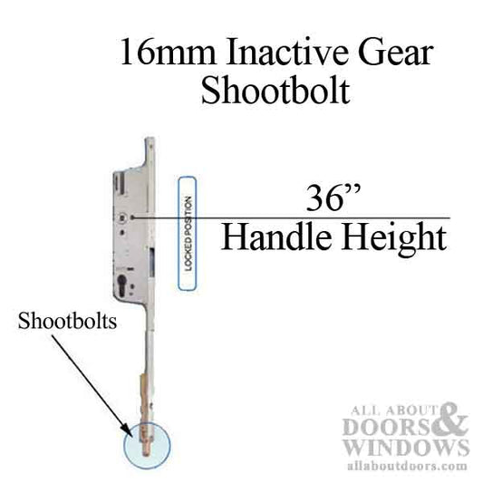 16mm Inactive Gear, 70/92, 36" HH, 20mm Shootbolt Throw