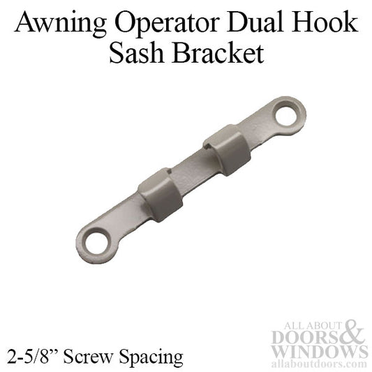 Sash Hook Bracket for Dual Arm Awning Operator, Truth 20008