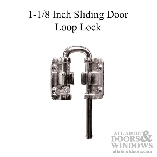 1-1/8" Loop Lock - Nickel-Plated Steel