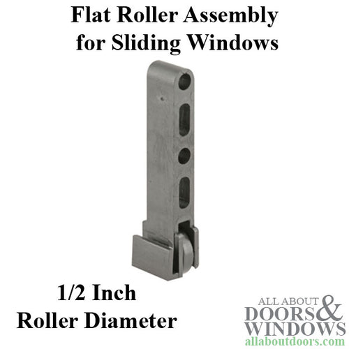 Roller Assembly (Flat) - Sliding Windows, Vertical Rail - Nylon - Roller Assembly (Flat) - Sliding Windows, Vertical Rail - Nylon