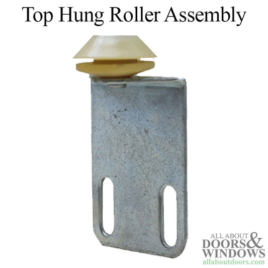 Top Hung Roller Assembly with 3/4 Inch Nylon Wheel for Sliding Screen Door