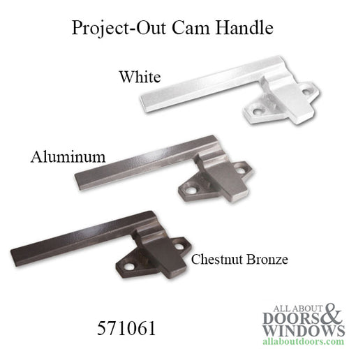 Window Handle For Casment Window and Awning Window Left Hand Handle Project Out Two Hole Cam Handle - Window Handle For Casment Window and Awning Window Left Hand Handle Project Out Two Hole Cam Handle