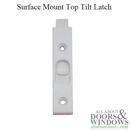 Surface mount tilt latch, 5/8 x 2-7/8,  Screws @  1-13/16,  Non-handed Sq. End - Surface mount tilt latch, 5/8 x 2-7/8,  Screws @  1-13/16,  Non-handed Sq. End