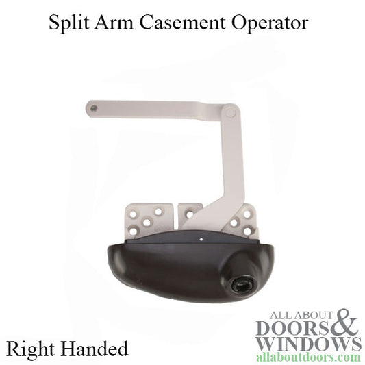 Roto Pro-Drive Split Arm Vinyl Window  RH