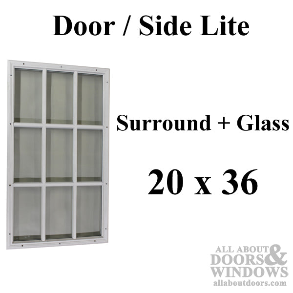 Therma-Tru 20 x 36 x 1/2 with glass included - 9  LITE - Therma-Tru 20 x 36 x 1/2 with glass included - 9  LITE