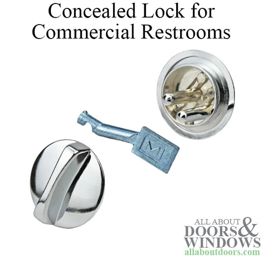 Concealed Lock for Commercial Restrooms