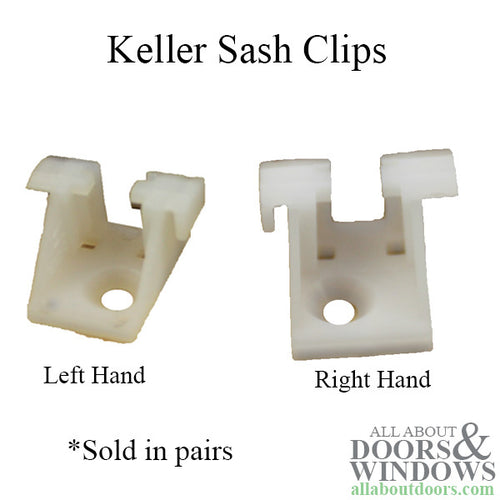 Bottom Sash Clips,  Keller Window Parts - Pairs - Bottom Sash Clips,  Keller Window Parts - Pairs