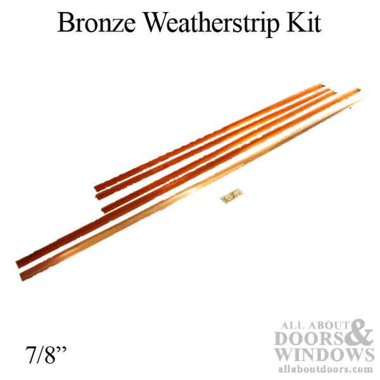 H4 Weatherstrip Kit, 36z" x 84" doors, Bronze