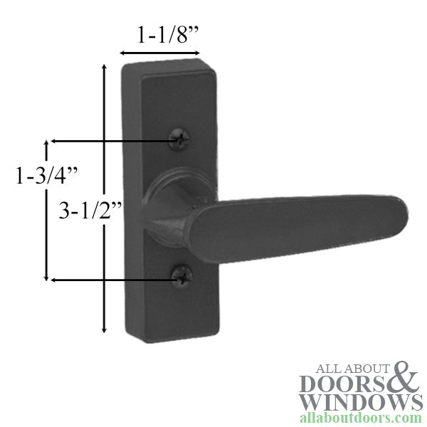 Non-Locking Storm Door  handle, Inside Rotary Latch - Non-Locking Storm Door  handle, Inside Rotary Latch