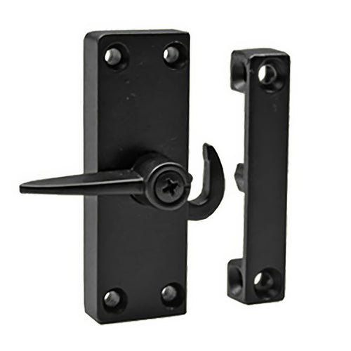 Right Hand Surface Mount Latch for Sliding Screen Door - Black - Right Hand Surface Mount Latch for Sliding Screen Door - Black
