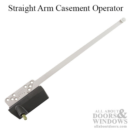 DISCONTINUED Old Style Right Hand 13-1/2 Inch Straight Arm Casement Operator - White