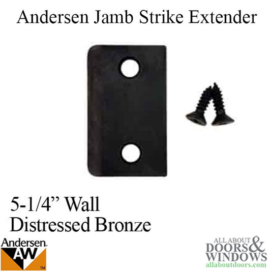 Andersen Jamb Strike Extender, 1-3/32" - Distressed Bronze