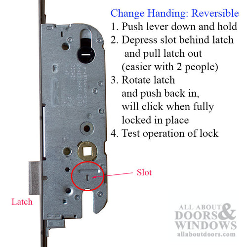 16MM SECURY SH2 RHINO WITH RADIUS ENDS AND ANTI-SLAM DEVICE FOR LATCH, 45/92, 6'-8