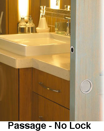 Hoppe HBL M492 Passage Sliding Pocket Pulls - Satin Nickel - Hoppe HBL M492 Passage Sliding Pocket Pulls - Satin Nickel