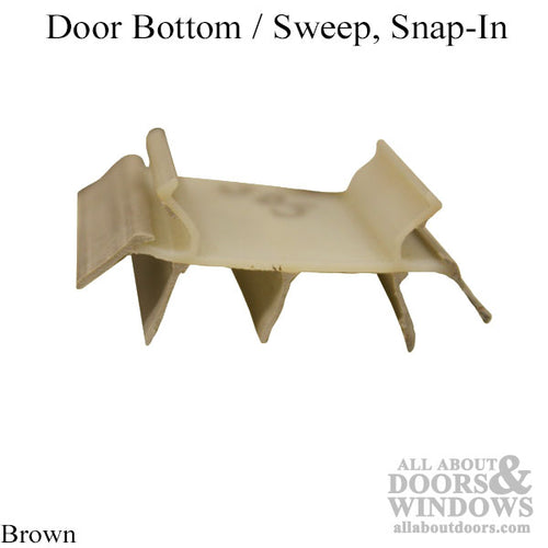 Door Bottom / Sweep, Snap-In, Brown - Door Bottom / Sweep, Snap-In, Brown