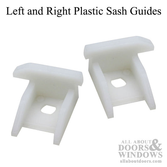 Left and Right Plastic Sash Guide Set