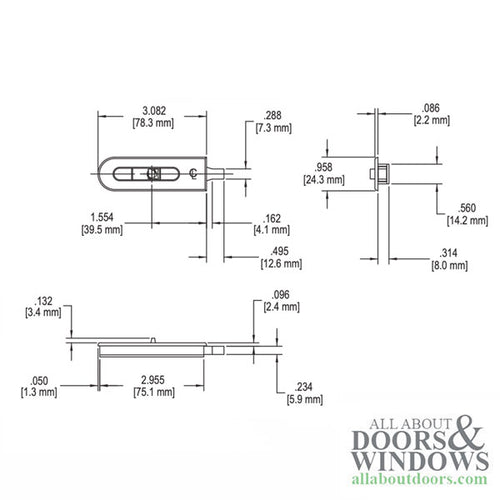 Truth Non-Handed Tilt Latch, 1