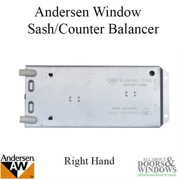 Andersen 200 Series Narroline Window Sash/Counter Balancer, Right Hand - R1233/31 - Andersen 200 Series Narroline Window Sash/Counter Balancer, Right Hand - R1233/31