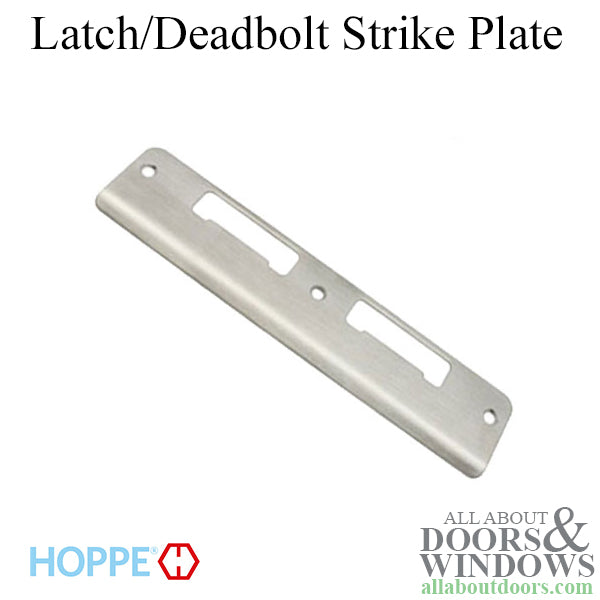 HOPPE Latch and Deadbolt Strike with Curved Lip for 1-3/4