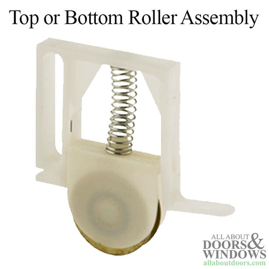 Top or Bottom Roller Assembly with 1 Inch Steel Wheel for Sliding Screen Door