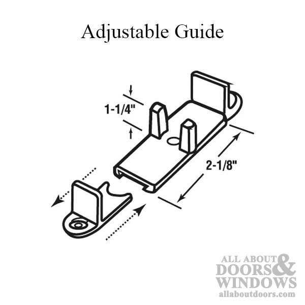 Guide, Floor , Adj., with  Screws - Guide, Floor , Adj., with  Screws