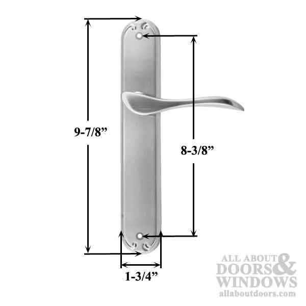 Pella Inactive Fixed Left Hand Handle Set for Hinged Door - Pella Inactive Fixed Left Hand Handle Set for Hinged Door