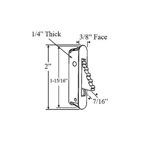 Vent Latch / Safety Night Lock, Vinyl Window Silverline - Cream White - Vent Latch / Safety Night Lock, Vinyl Window Silverline - Cream White