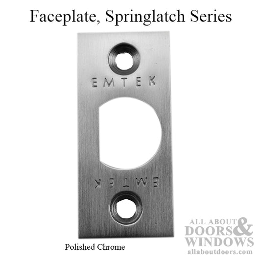 Springlatch Faceplate with Square Corner - PC