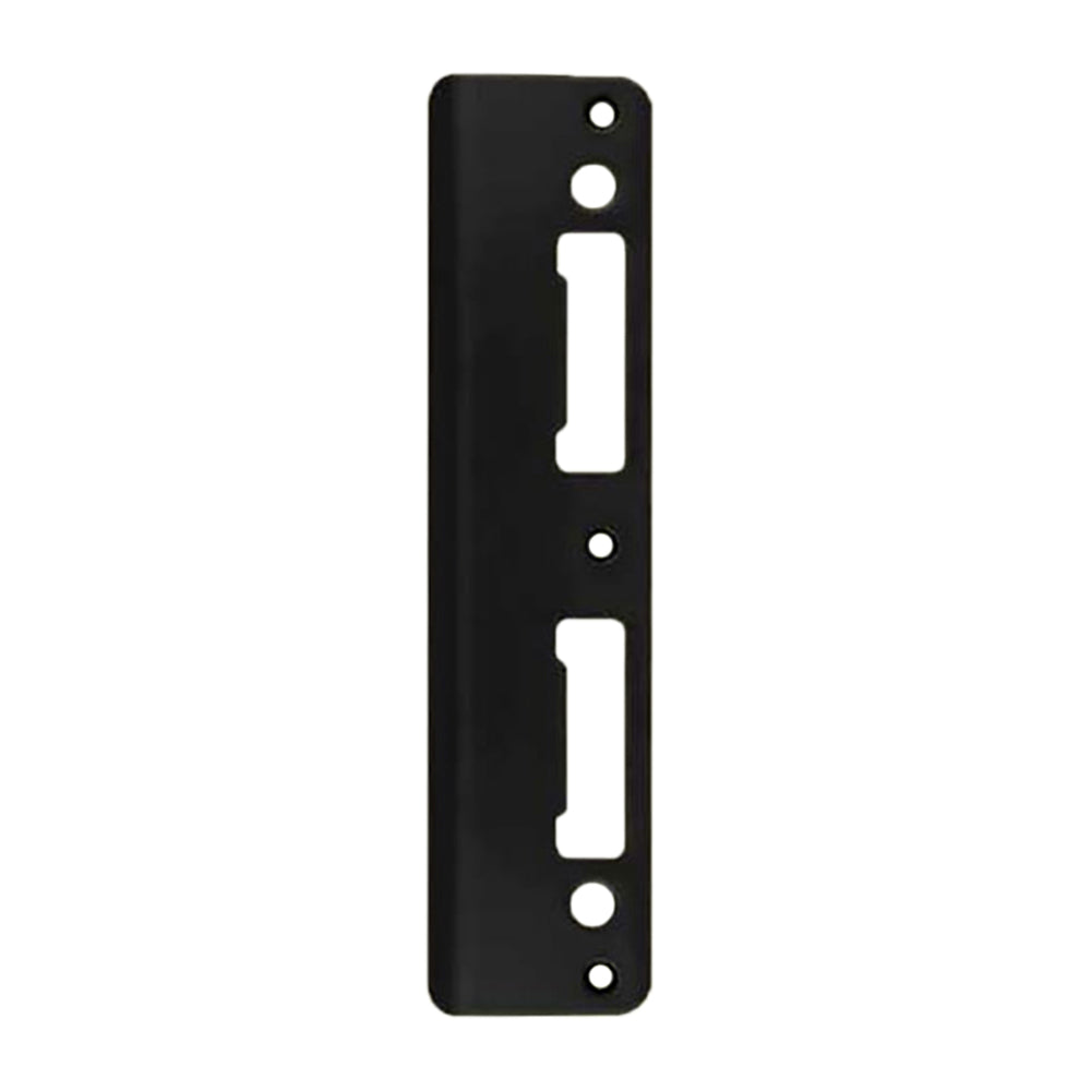Latch & Deadbolt Strike Plate 2-¼ Inch Door PC0015N Black Finish - Latch & Deadbolt Strike Plate 2-¼ Inch Door PC0015N Black Finish