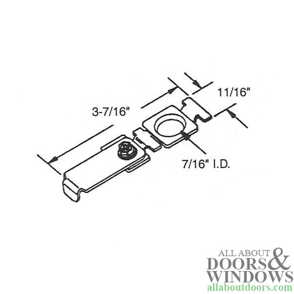 Johnson Bracket, Top Pivot, Wood Bifolding Door - Johnson Bracket, Top Pivot, Wood Bifolding Door