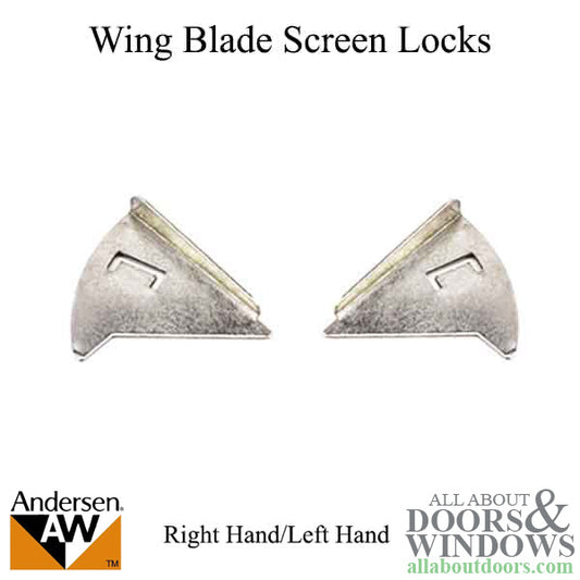 Wing Blade. Screen Locks - Combination Storm Units