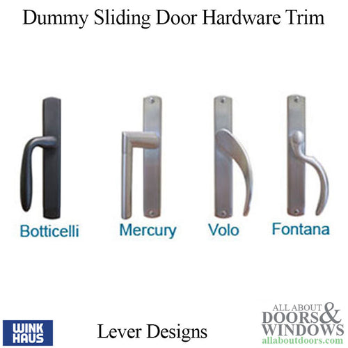 Botticelli Style Dummy Winkhaus Sliding Door Hardware Trim - Botticelli Style Dummy Winkhaus Sliding Door Hardware Trim