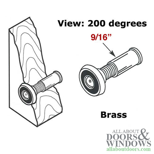 Door Viewer - 200å¡ Degree - Polished Brass - Door Viewer - 200å¡ Degree - Polished Brass