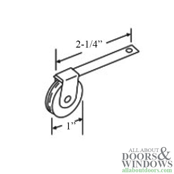 Straight Spring Tension Roller Assembly with 1