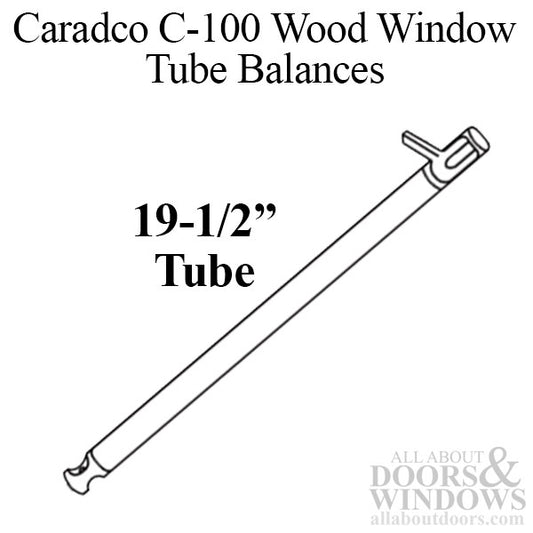 Caradco C-100 Wood Window Tube Balances, 19-1/2" Length - Choose Color