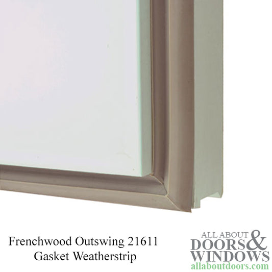 Andersen Frenchwood Outswing Gasket Weatherstrip, Size 21611 - Gray