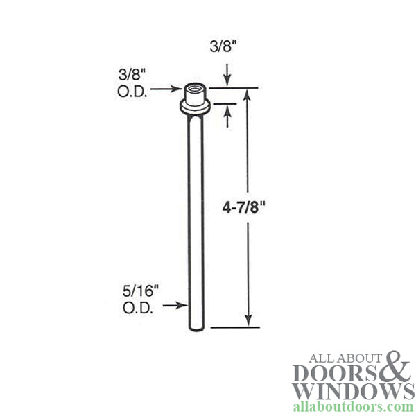 Pivot Rod, 5/16, Top - Pivot Rod, 5/16, Top
