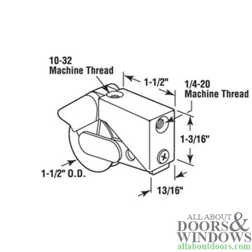 Sliding Door Roller  Steel Wheel Sliding Door Roller For Fleetwood and Fullview Doors 1.5 Inch Steel Wheel - Sliding Door Roller  Steel Wheel Sliding Door Roller For Fleetwood and Fullview Doors 1.5 Inch Steel Wheel