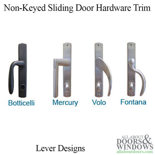 Fontana Style Winkhaus Sliding Door Handle Trim Non-Keyed - Fontana Style Winkhaus Sliding Door Handle Trim Non-Keyed