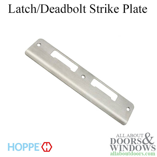 HOPPE Latch and Deadbolt Strike with Curved Lip for 1-3/4