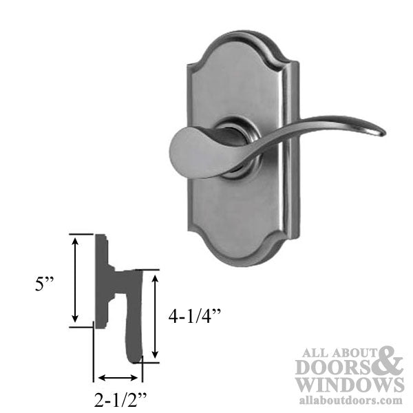 Weslock Bordeau Dummy Door Lever Right Hand Weathered Pewter Single Dummy Lever - Weslock Bordeau Dummy Door Lever Right Hand Weathered Pewter Single Dummy Lever