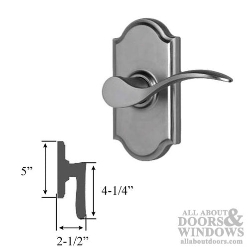 Weslock Bordeau Dummy Door Lever Right Hand Weathered Pewter Single Dummy Lever - Weslock Bordeau Dummy Door Lever Right Hand Weathered Pewter Single Dummy Lever